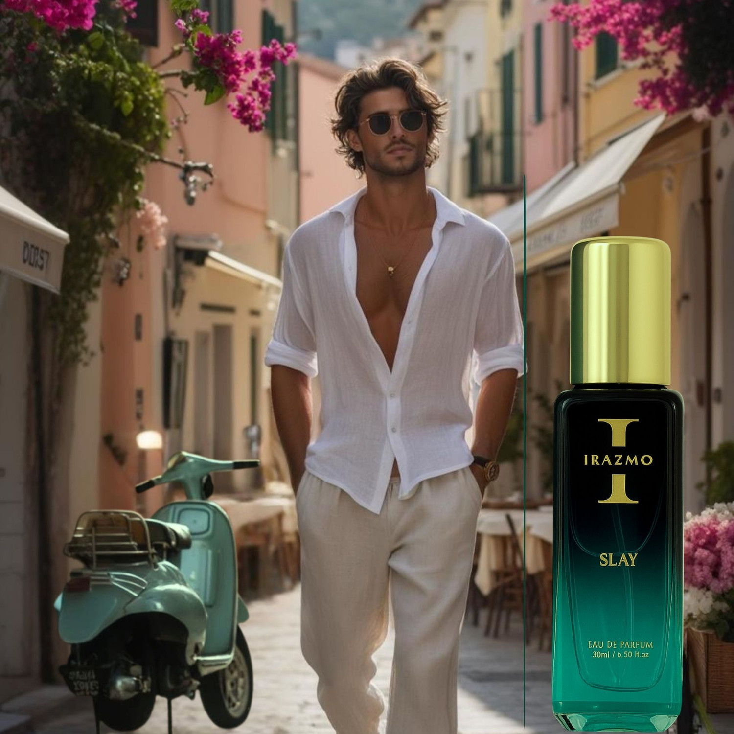 Image of Irazmo Slay | Long Lasting | Travel Friendly | Woody, Musk, Spicy | Eau de Parfum - 20 ml (For Men)