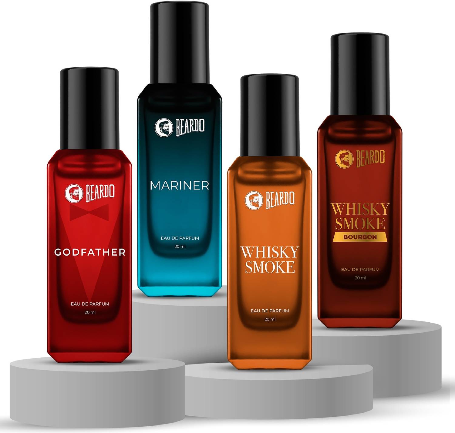 BEARDO Whisky Smoke, Bourbon, Mariner & GodFather Perfume For Men|Strong & Long Lasting Perfume - 80 ml