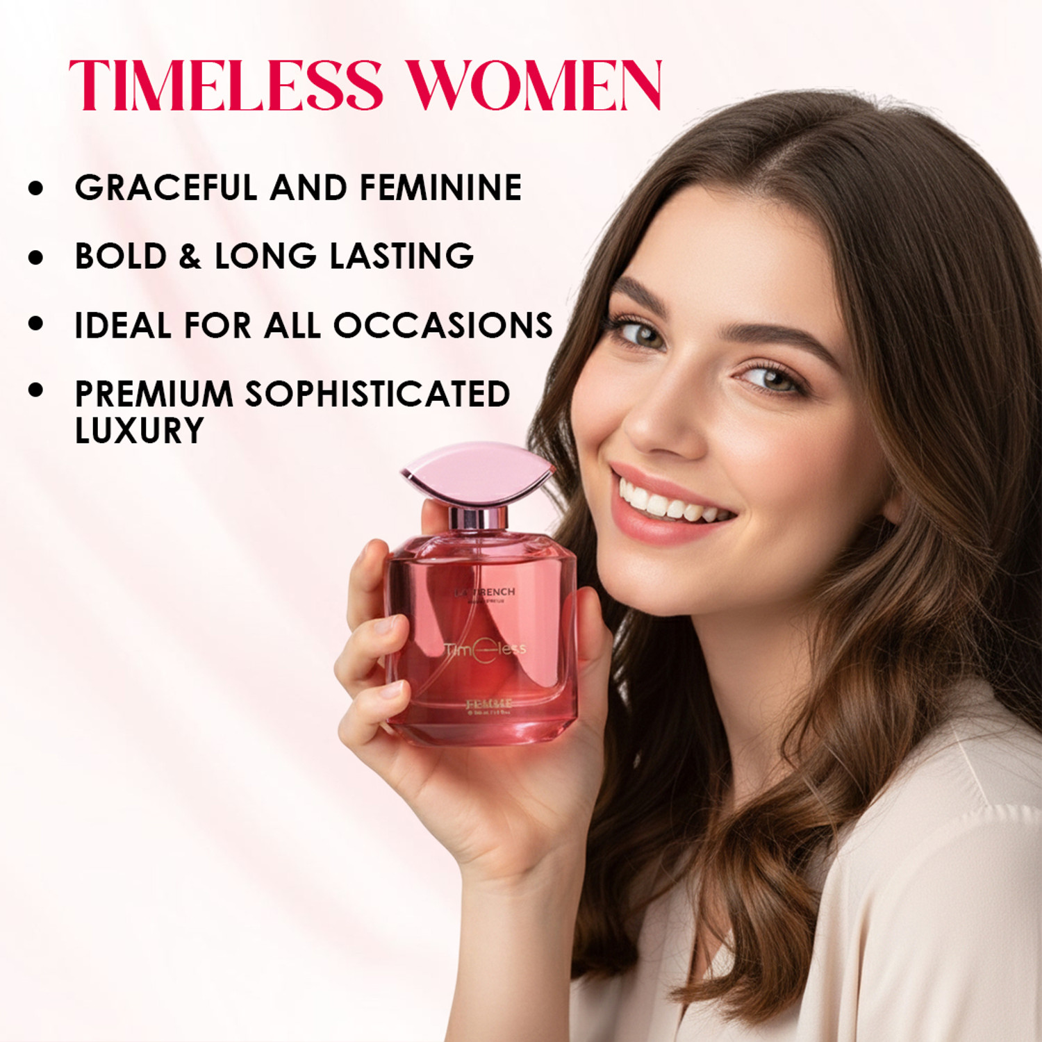 Image of La French Timeless Perfume EDP| Premium Floral Fragrance | Long-Lasting Luxury Perfume Eau de Parfum - 100 ml