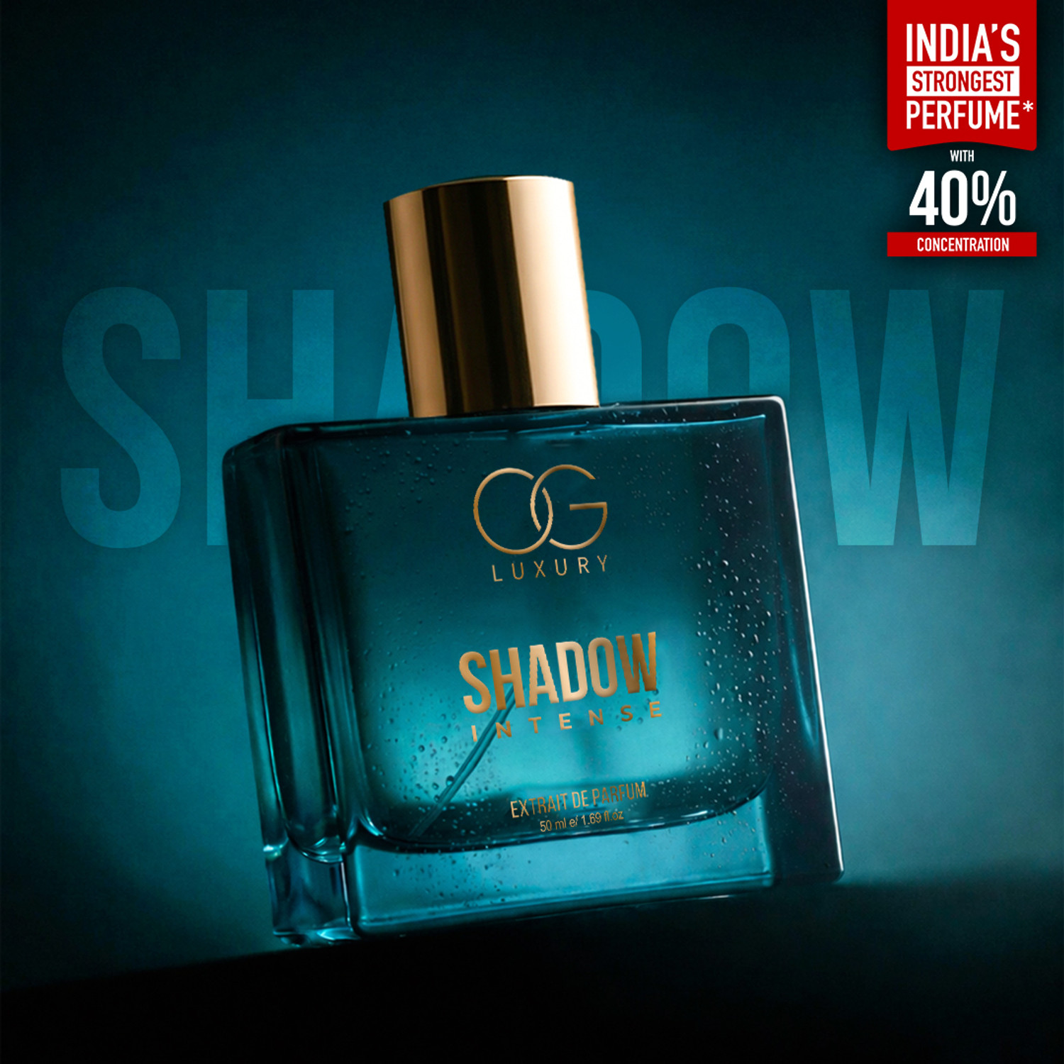 Image of OG LUXURY India's First & Strongest Perfume Shadow Intense, Long Lasting Premium Extrait De Parfum - 50 ml