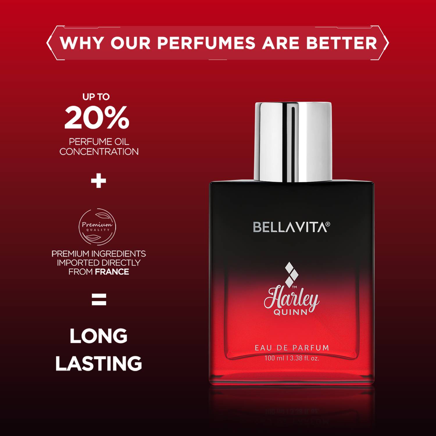 BELLAVITA Harley Quinn Perfume 100ml - Image 2