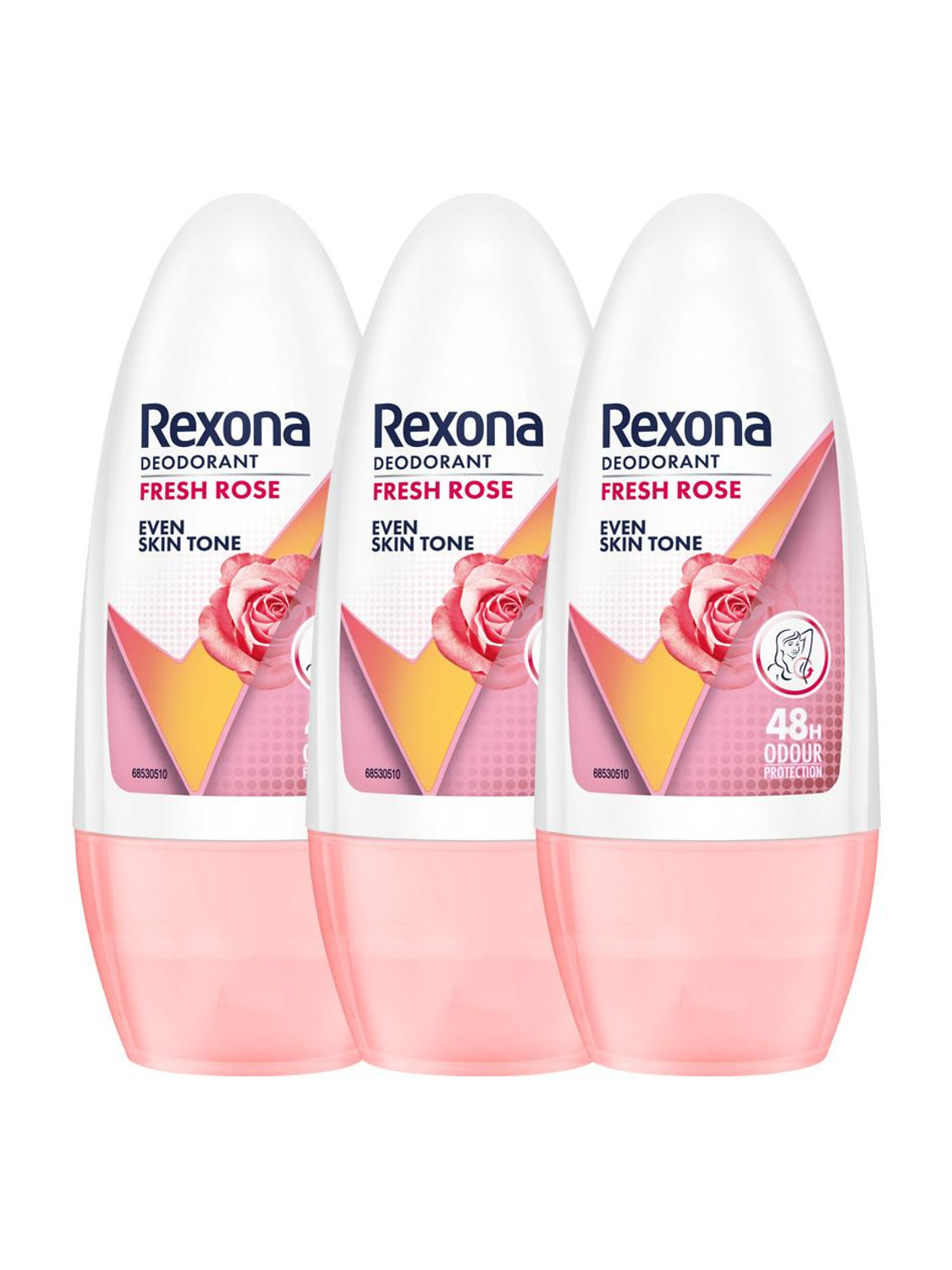 Image of Rexona Whitening Fresh Rose Underarm Roll On Deodorant For Women Roll-on Eau de Parfum - 150 ml