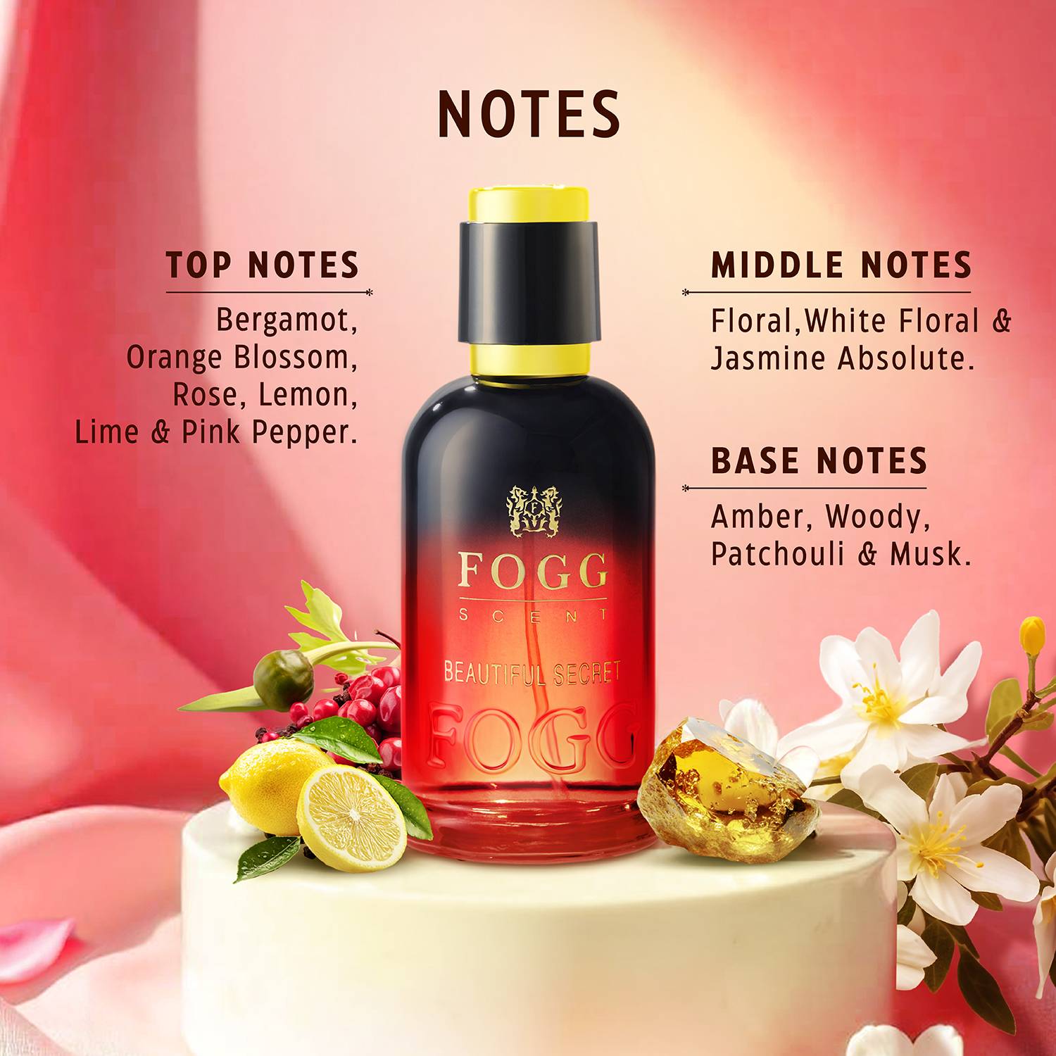 FOGG Beautiful Secret Eau de Parfum - 100 ml - Image 2