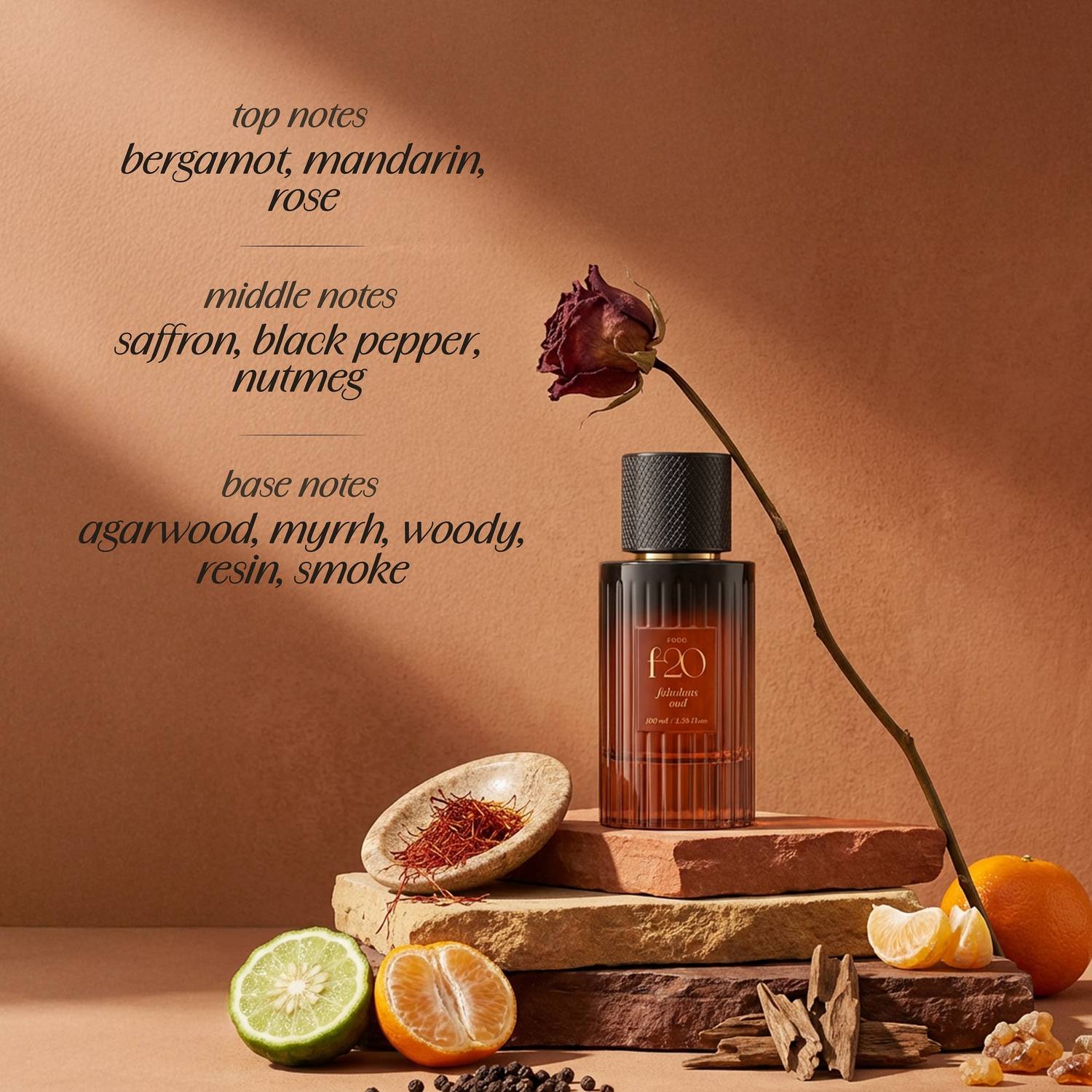 FOGG Premium Luxury Unisex Perfume f20 Fabulous oud 100ml - Image 2