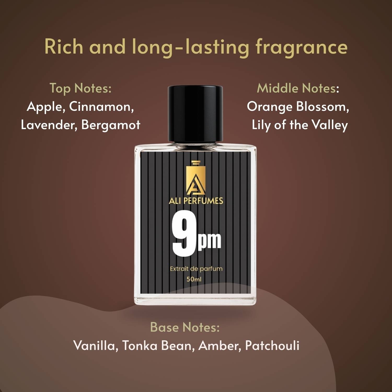 Ali 9PM Vanilla Perfume 50 ml - Image 4