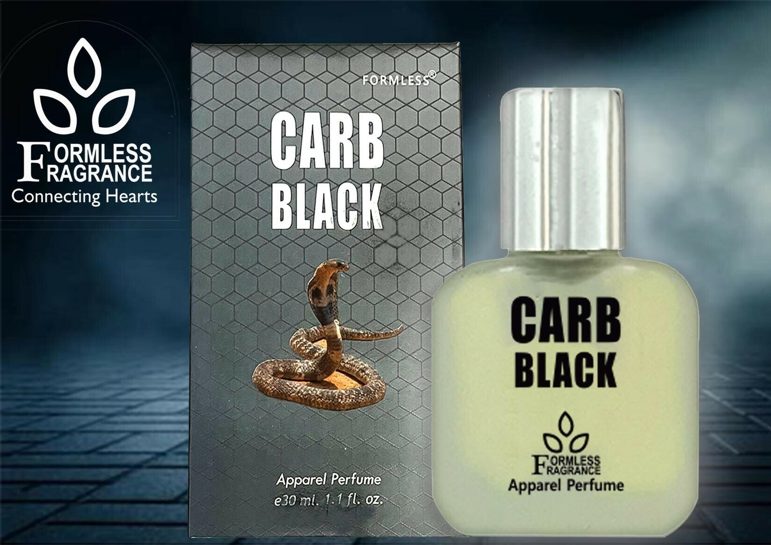 Image of FORMLESS Carb Black Spray Perfume - 30 ml (For Men & Women)