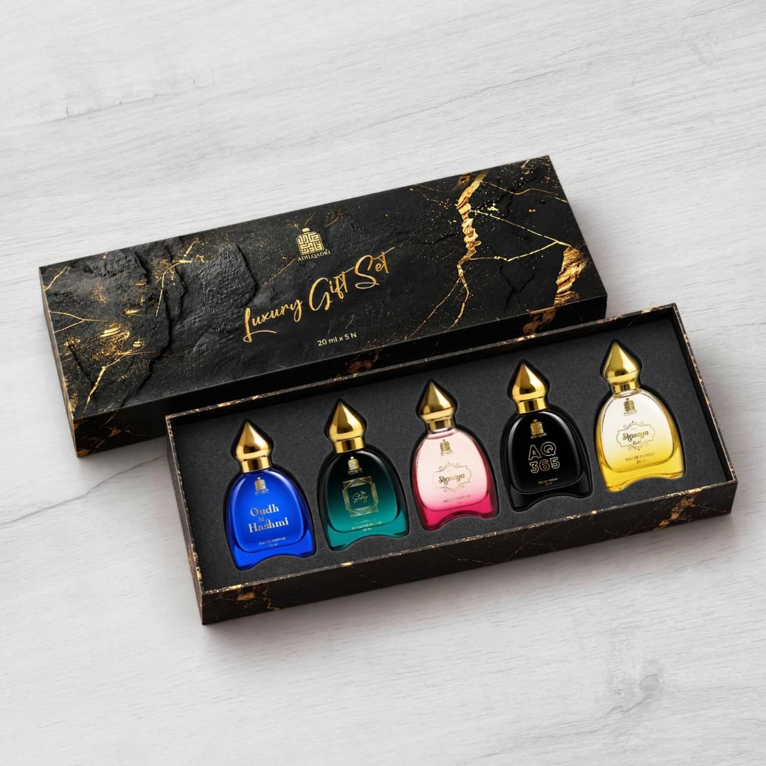 Adilqadri Luxury Perfume Gift Set Pack of 5 · 20 ml (100 ml total) - Image 2