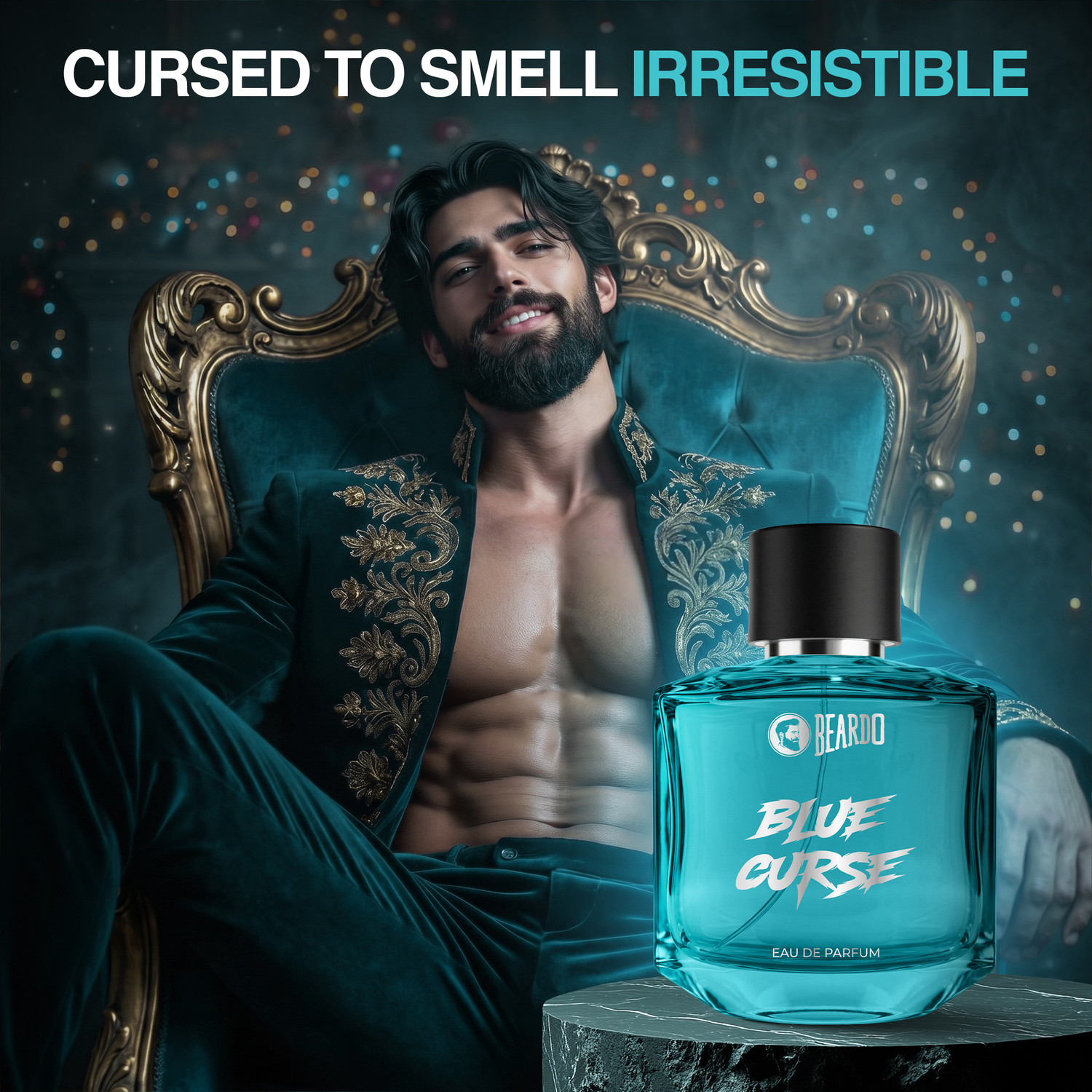 Image of BEARDO Sea Borne & Blue Curse Perfume For Men | Citrus, Fresh, Woody | Gift For Men | Eau de Parfum - 100 ml