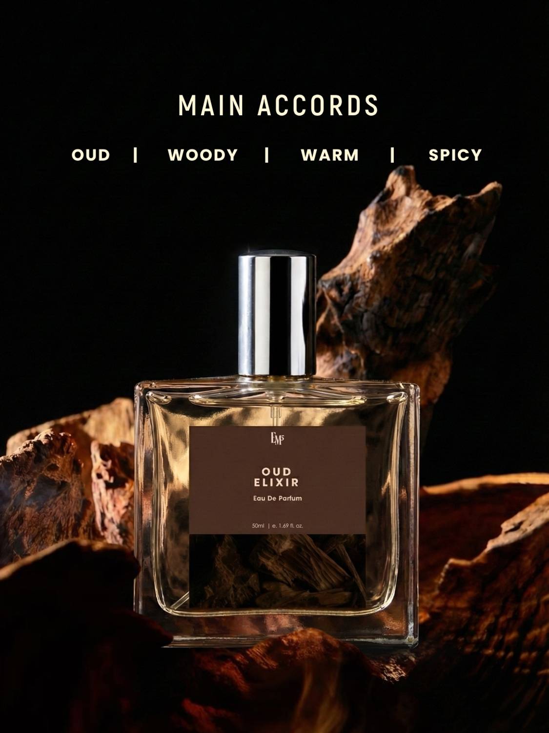 Em5 Oud Elixir EDP Perfume for Men 50 ml - Image 3
