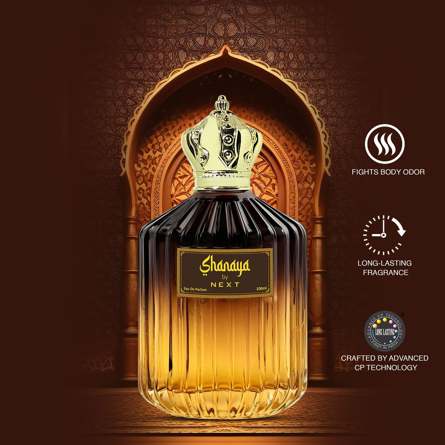 Image of NEXT Shanaya Luxury Perfume 100ml | Oud Perfume | Arabic Scent | Long Lasting Perfume - 100 ml