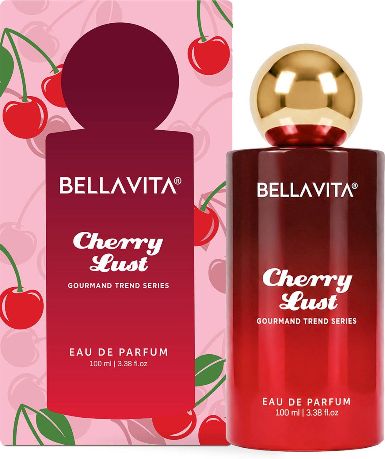 Image of BELLAVITA Cherry Lust | Gourmand Collection | Smell like a snack Eau de Parfum - 100 ml
