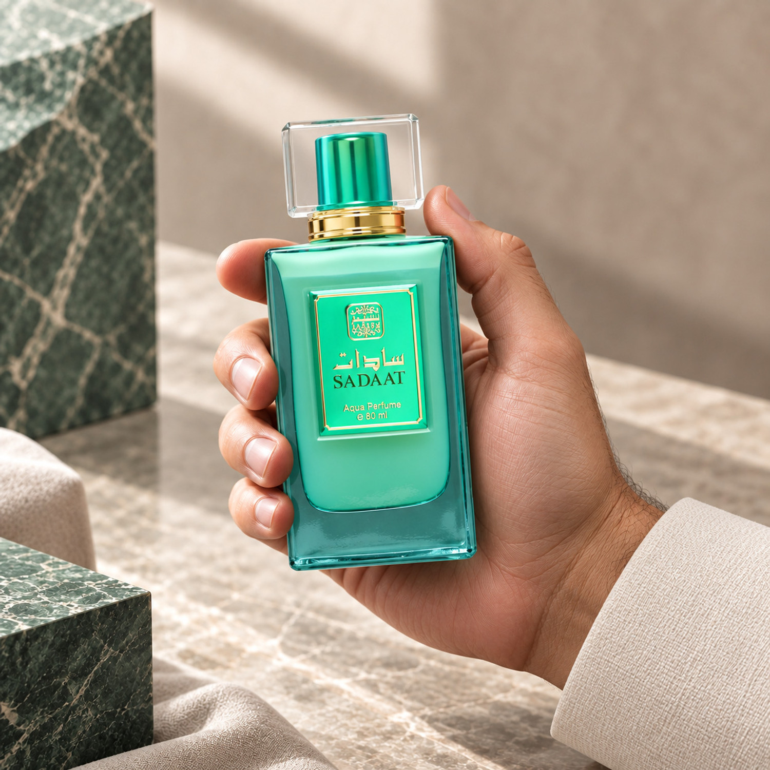 Image of NASEEM Sadaat Aqua Parfum Alcohol Free Long-Lasting Fragrance Eau de Parfum - 80 ml