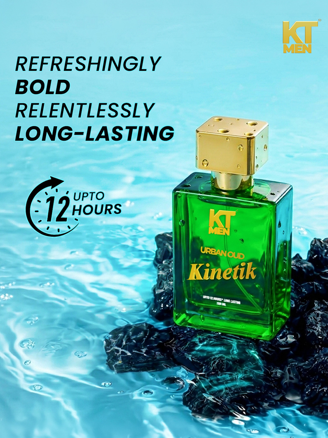 Image of KT Men Urban Oud Perfume for Men | Long-Lasting Fragrance | Citrus & Woody Notes Perfume - 100 ml