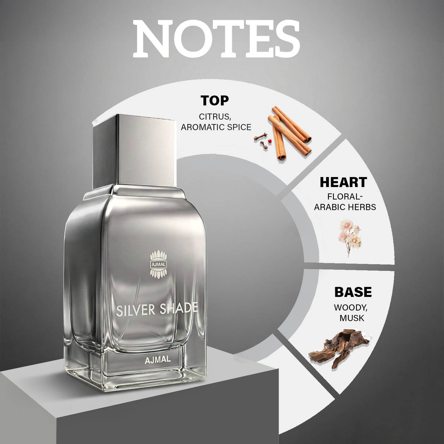 Ajmal Silver Shade 100 ML Eau de Parfum - Image 4