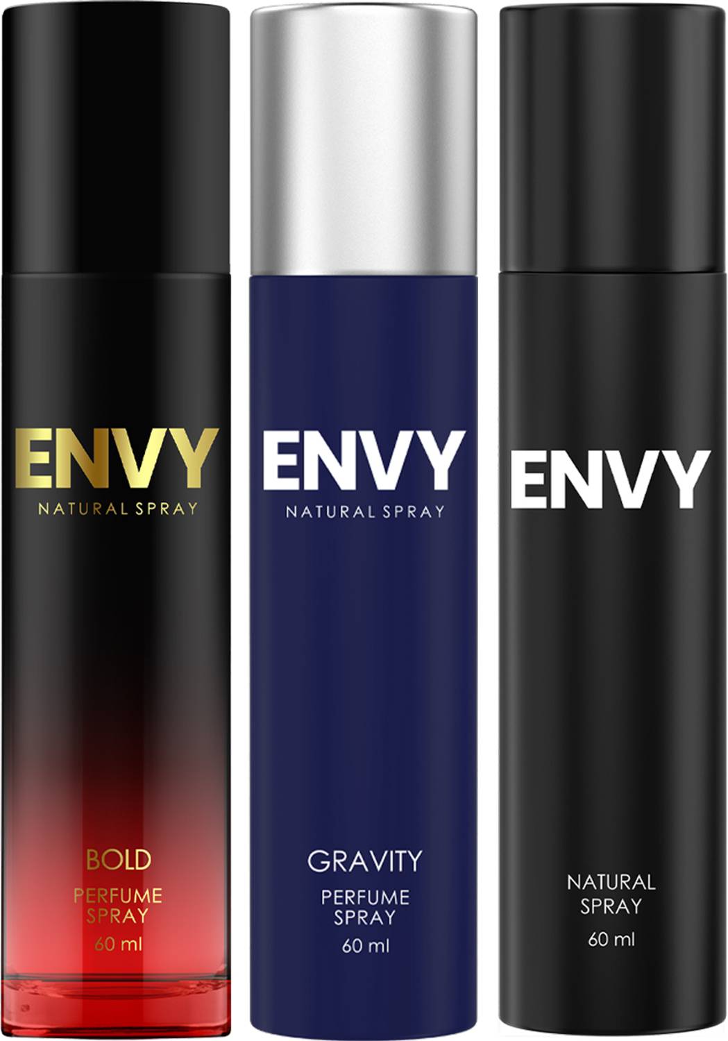 Envy Gravity Bold & Black Natural Spray 60ml - Image 1