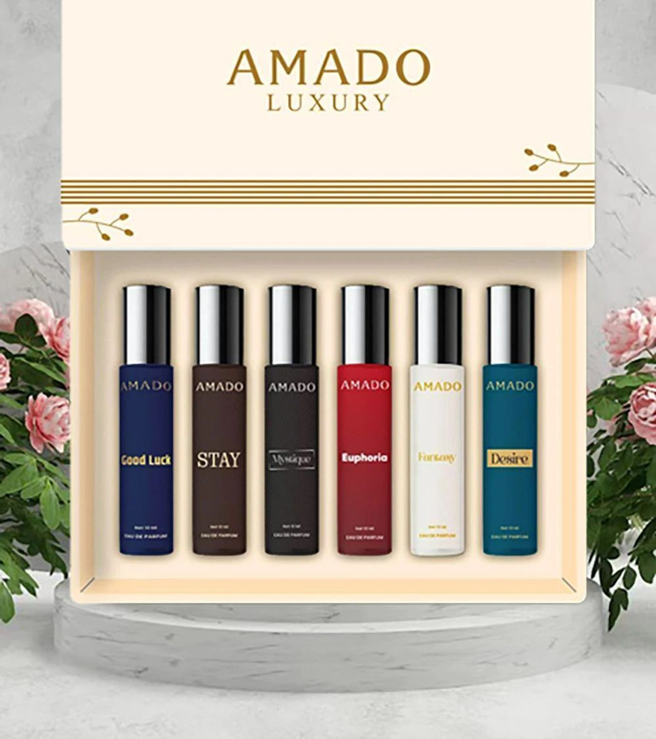 Image of Amado Luxury Perfume Gift Set 10mlX6 Unique Freshness & Romantic Depth 6x10 ML Perfume - 60 ml