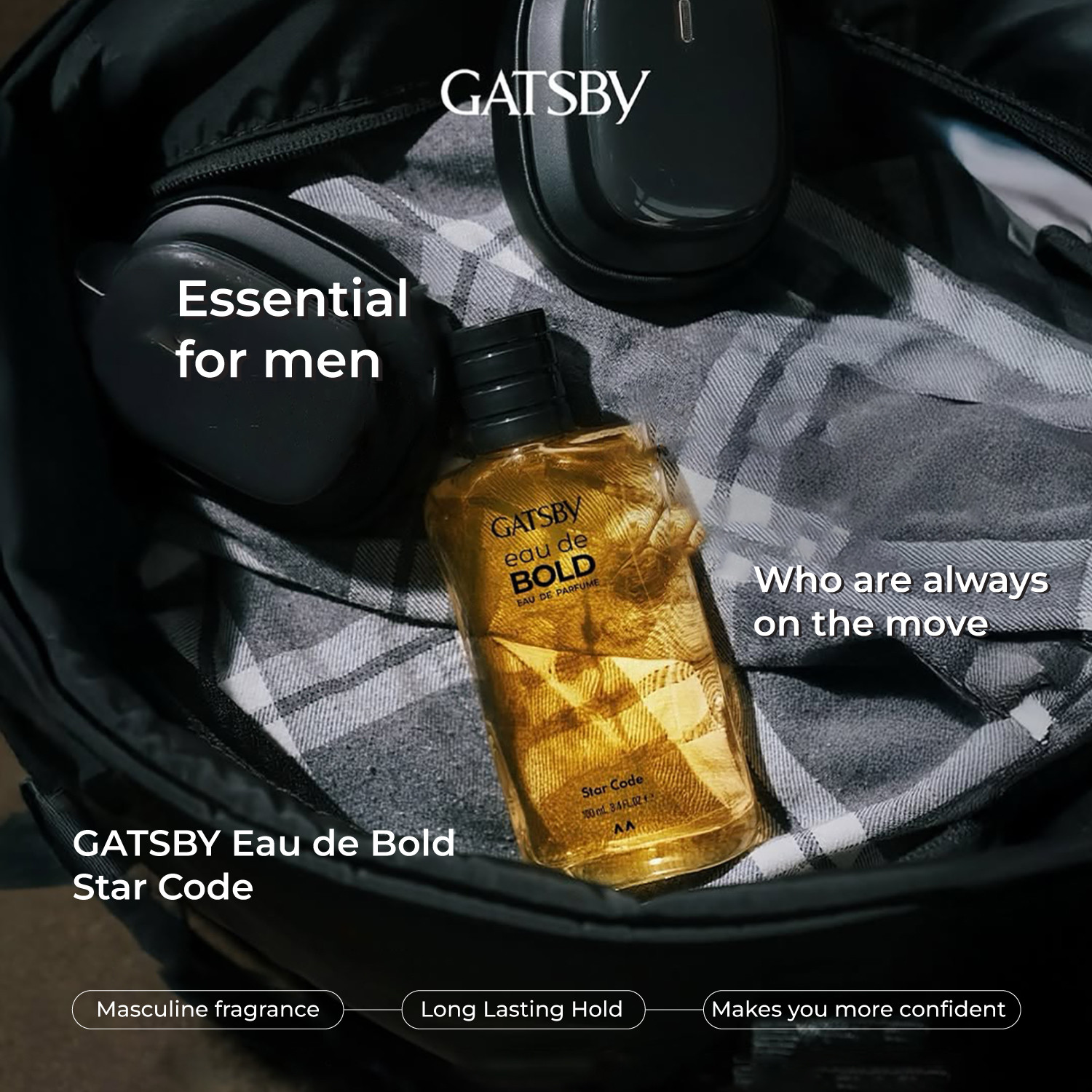 Image of GATSBY Japan's No.1 Bold EDP Star Code | Luxurious Perfume | 72 hours Odor Protection | Eau de Parfum - 100 ml