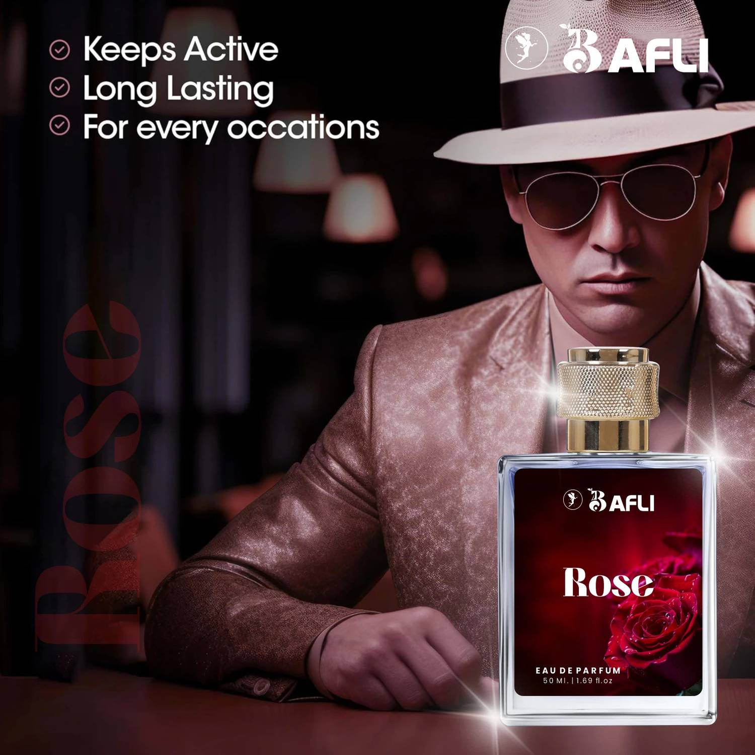 Buy Bafli rosey flower Eau de Parfum - 50 ml Online In India