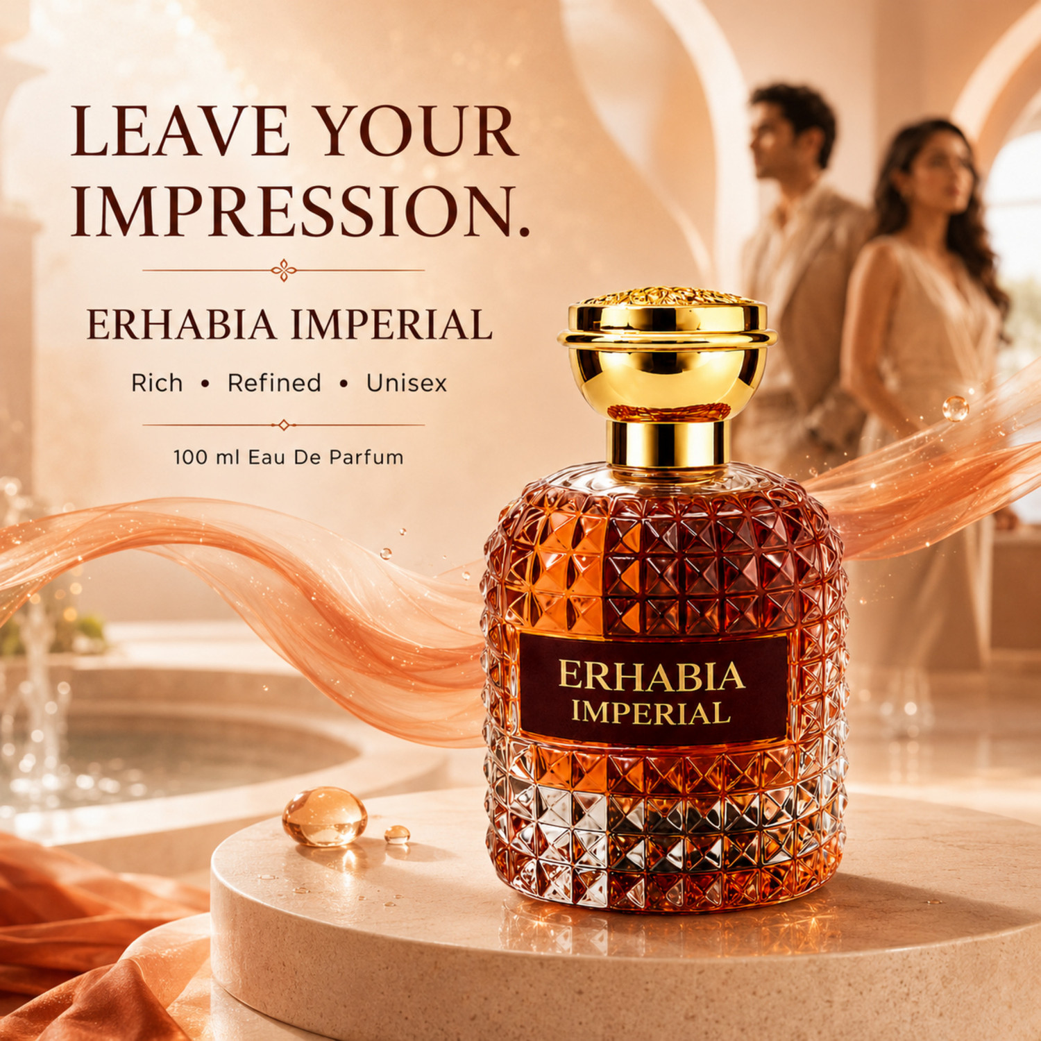 Image of erhabia Premium Long Lasting Unisex Perfume Spray Eau de Parfum - 100 ml (For Men & Women)