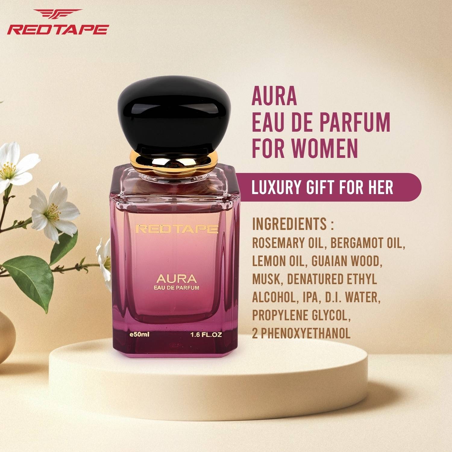 Red Tape Aura Eau de Parfum 50 ml - Image 2