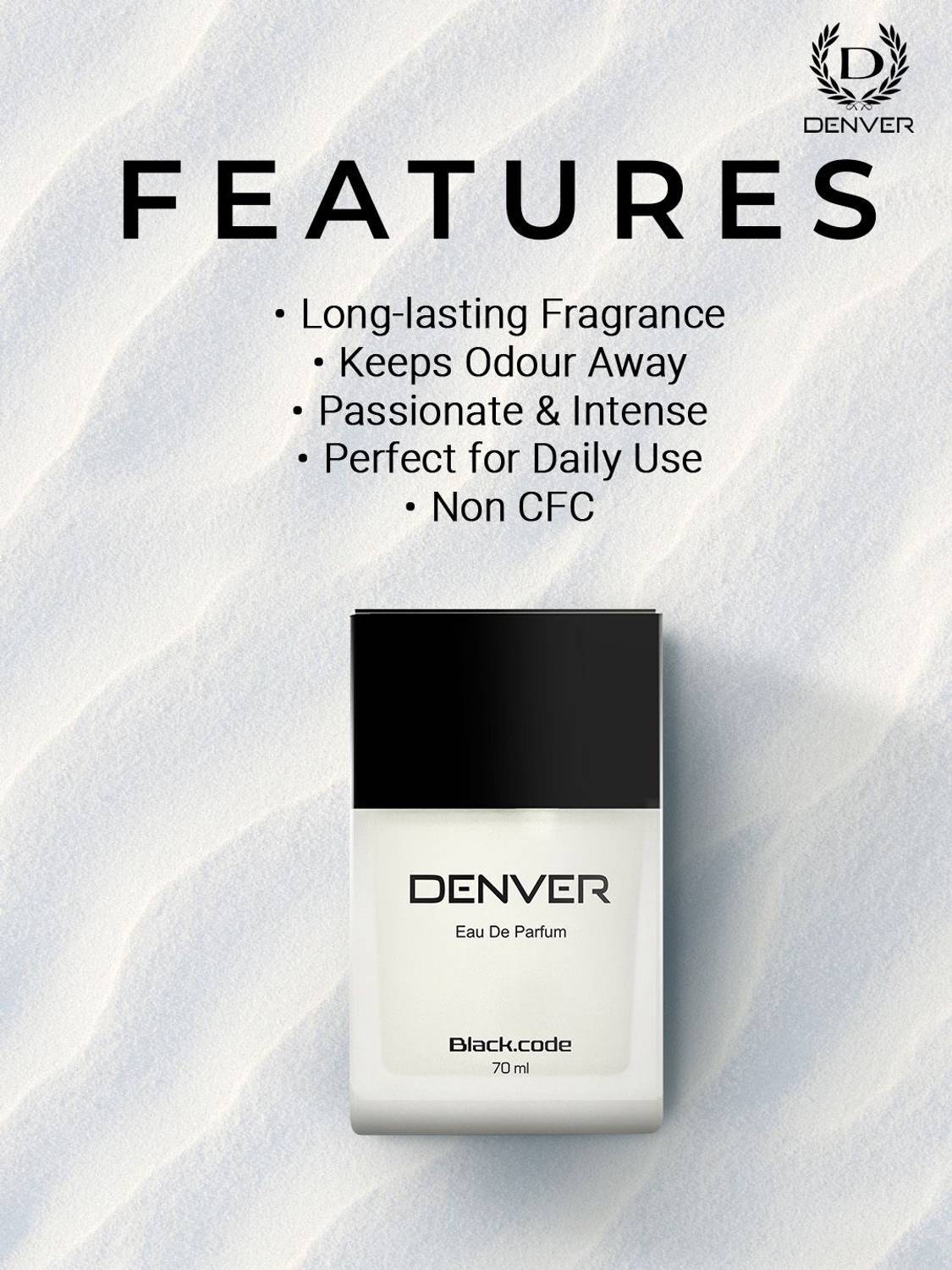 DENVER Black Code Perfume 70 ml - Image 5