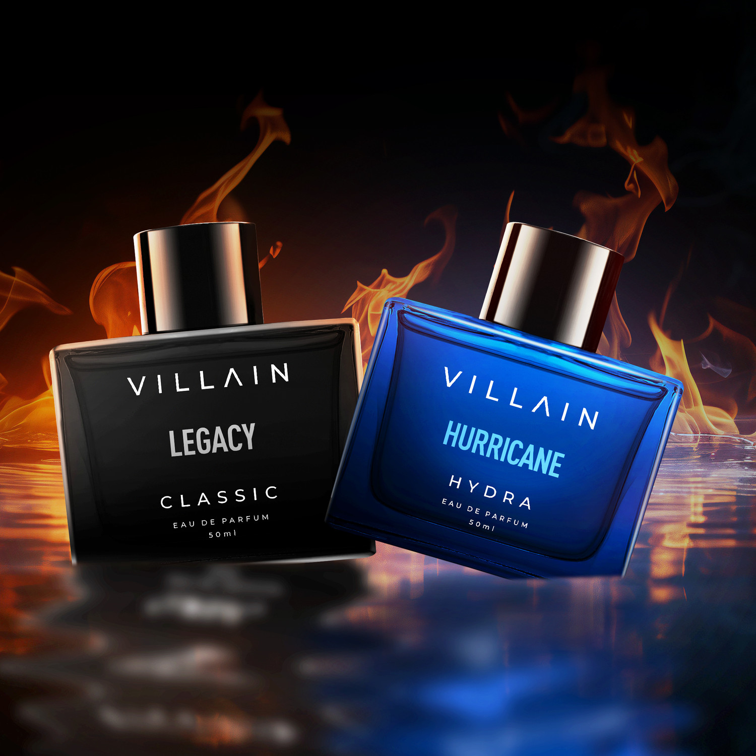 Image of VILLAIN Bold Duo Combo Perfume Pack of 2 Eau de Parfum - 50 ml