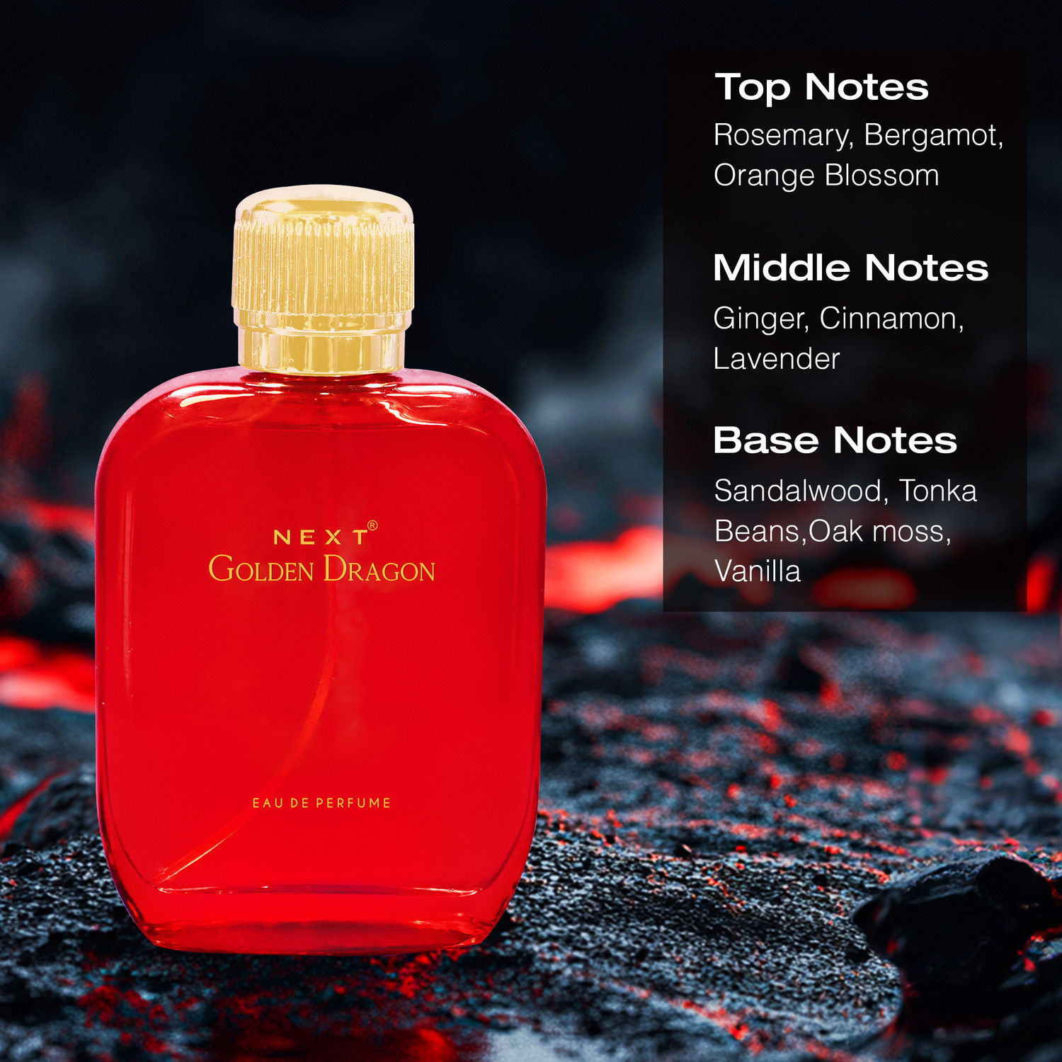 Image of Next Care Golden Dragon Premium Perfume For Men 100 ml Eau de Parfum - 100 ml