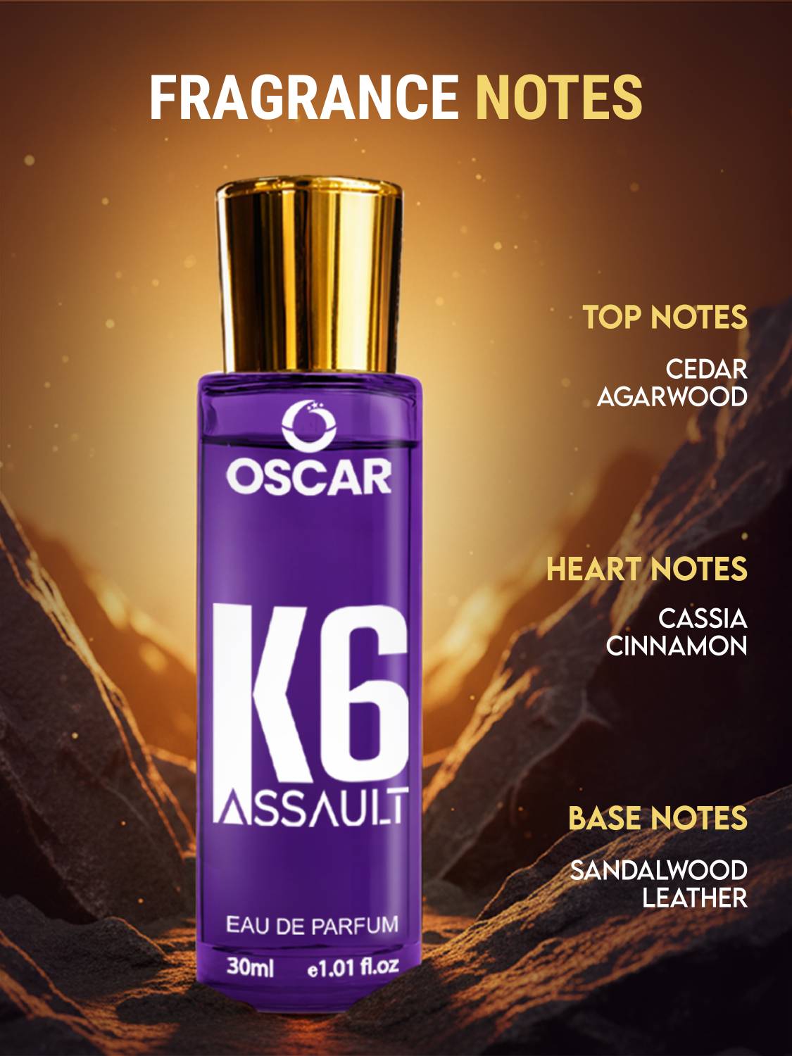 OSCAR K6 Silk All Black 120 ml Perfume Combo - Image 5
