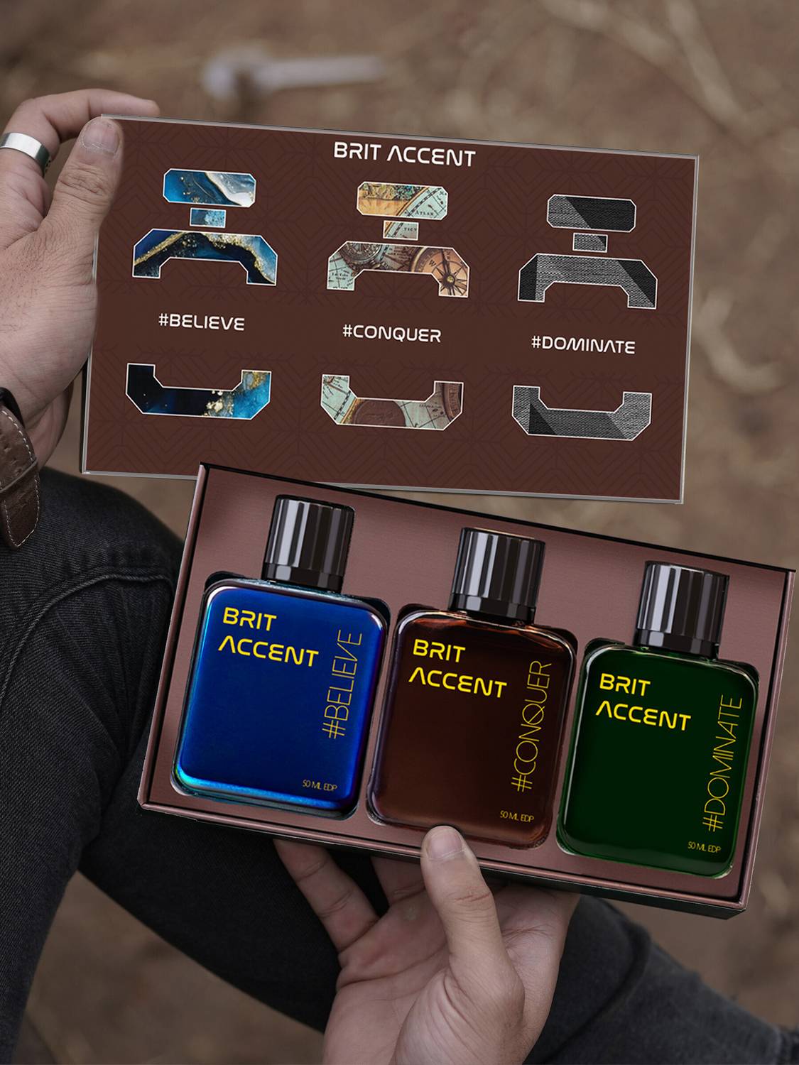 Brit Accent Grandeur Premium Gift Set 3x50ml