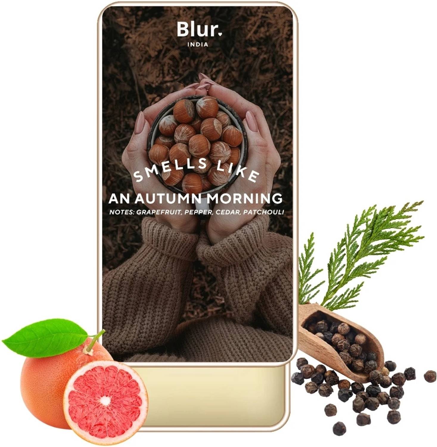 Blur India Solid Perfumes | Smells Like A Autumn Morning | Alcohol Free | Long Lasting Perfume - 10 ml