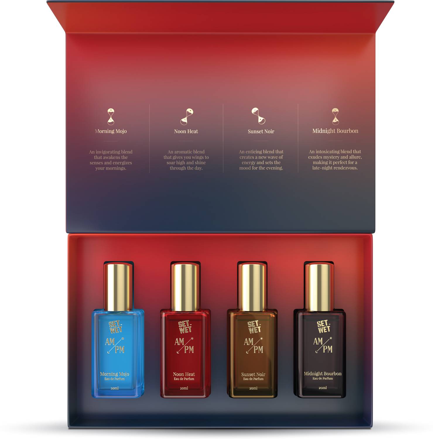 SET WET AM/PM Gift Set 4x20 ml Pack of 4 · 20 ml (80 ml total) - Image 1