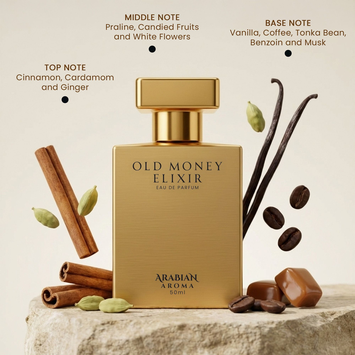 Image of Arabian Aroma Old Money Elixir & Emperor Eau De Parfum for Men| Long Lasting Perfume Eau de Parfum - 100 ml
