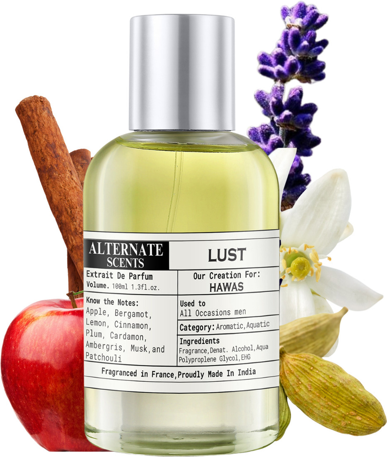 Image of Alternate Scents LUST Perfume Strong & long Lasting with 30% Oil Concentration Perfume - 100 ml