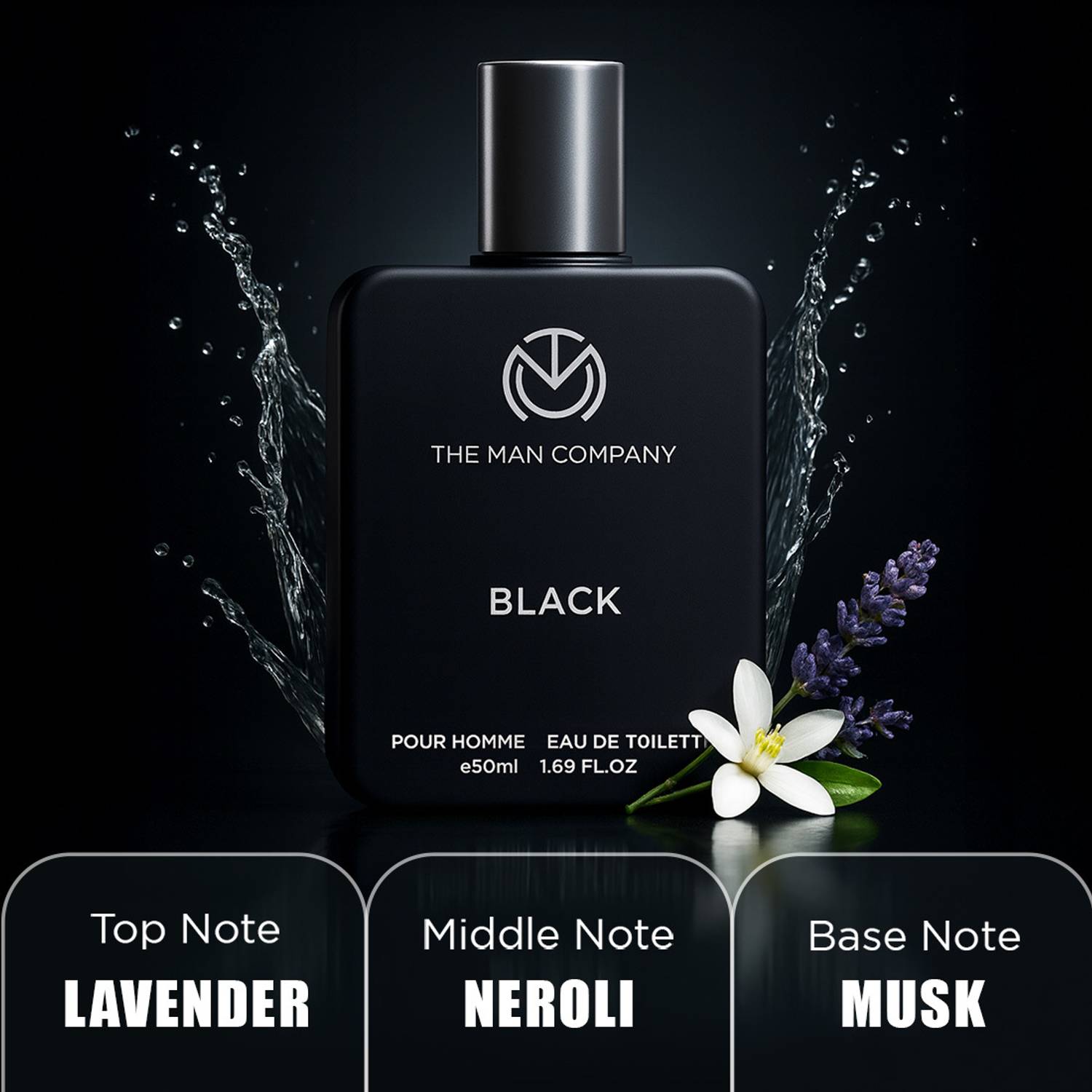 The Man Company Black EDT Perfume 50 ml - Image 2