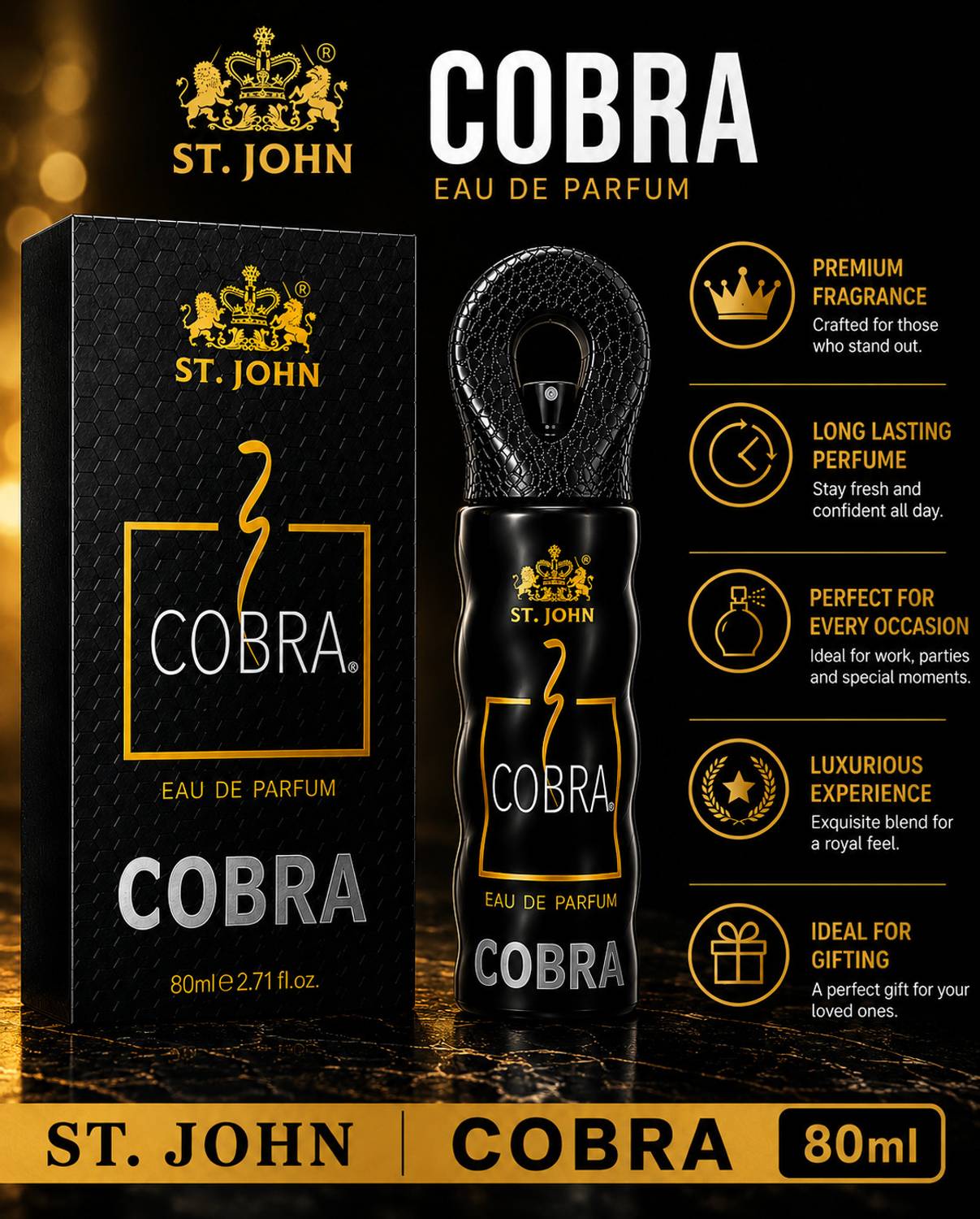 ST-JOHN Cobra Perfume 80 ml - Image 4