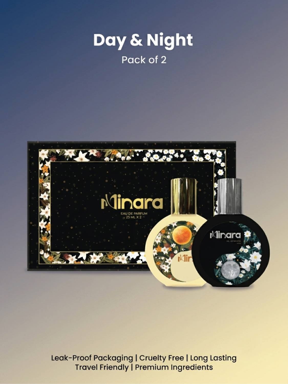 MINARA Luxury Woman Eau De Parfum 2x25ml Gift Set Pack of 2 - Image 5