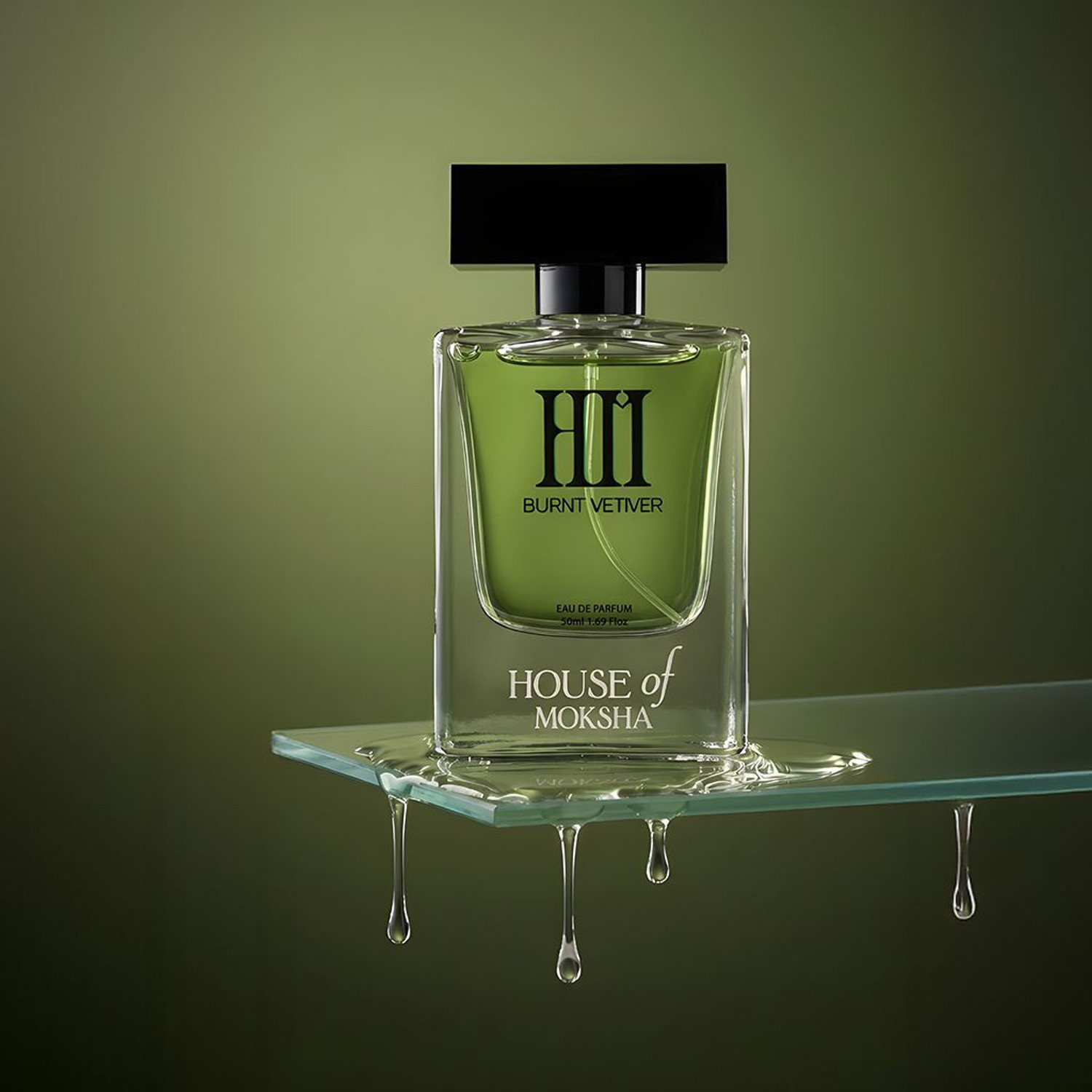 Image of HOM House of Moksha Burnt Vetiver Eau De Parfum - Unisex Perfume, 50ml | Perfume - 50 ml