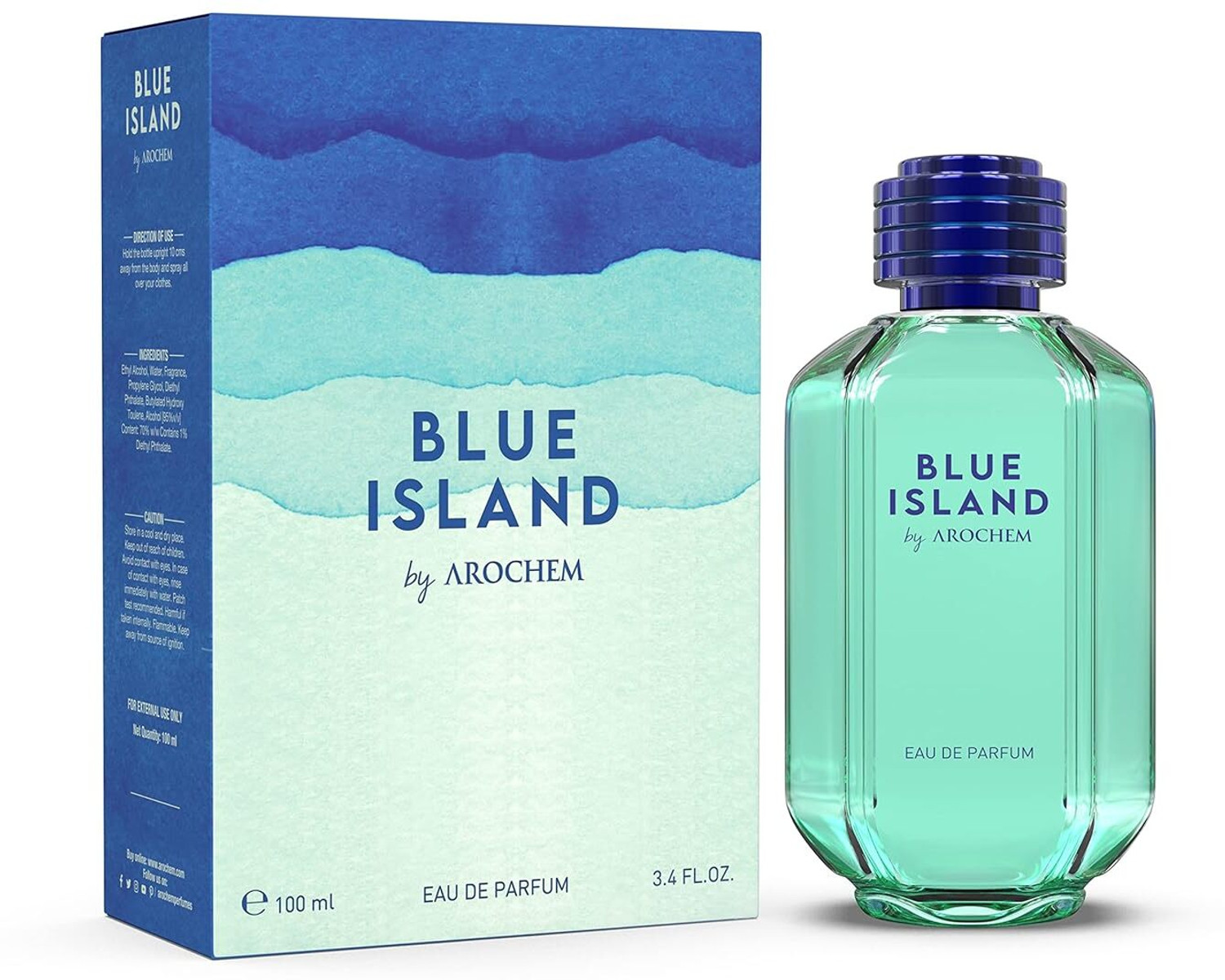 Image of AROCHEM Blue Island EDP 100 ml Eau De Parfum Eau de Parfum - 100 ml
