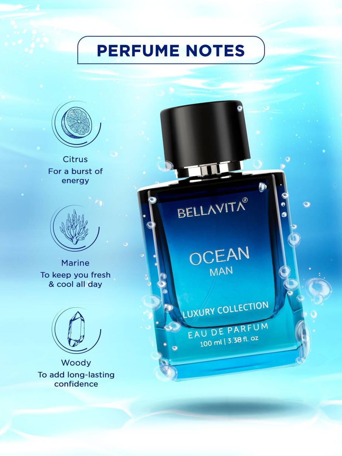 BELLAVITA OCEAN Man Perfume 100 ml - Image 2