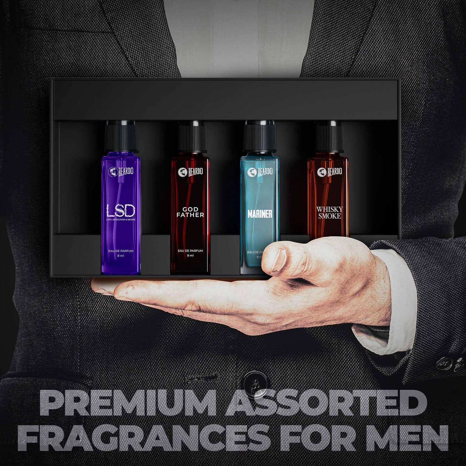 BEARDO Assorted Premium Perfume Gift Pack of 4 · 8 ml (32 ml total) - Image 5