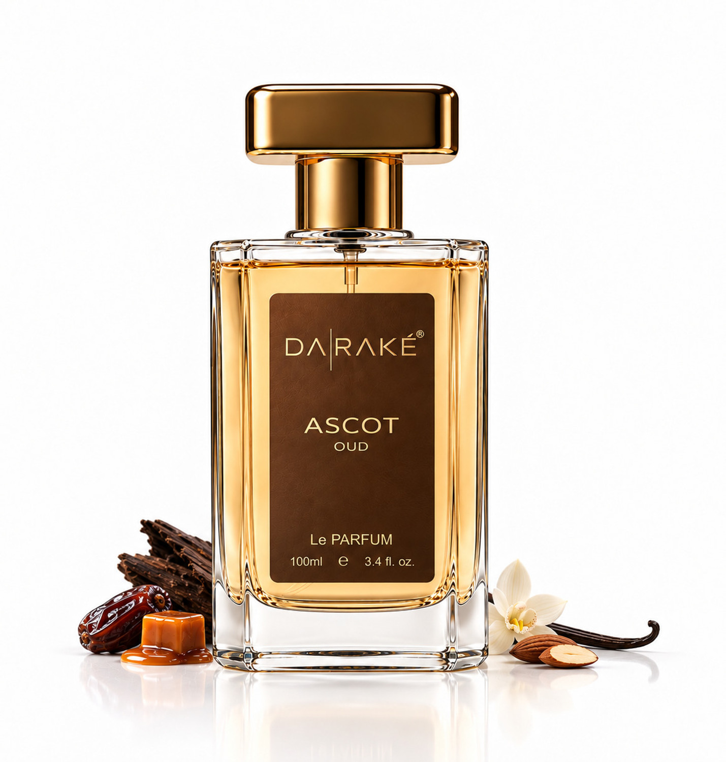 DA RAKE Ascot Oud Perfume for 12 Hours Long Lasting | Vanilla, Natural & Caramel Perfume - 100 ml