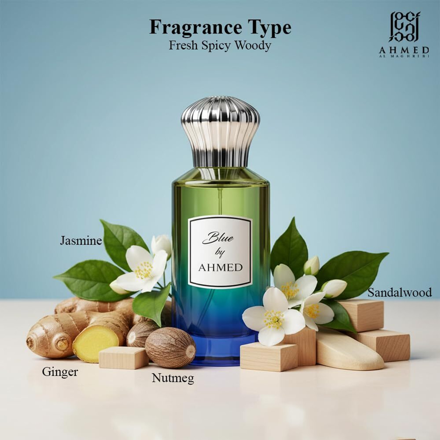 Image of Ahmed Al Maghribi Blue By Ahmed Eau de Parfum - 100 ml