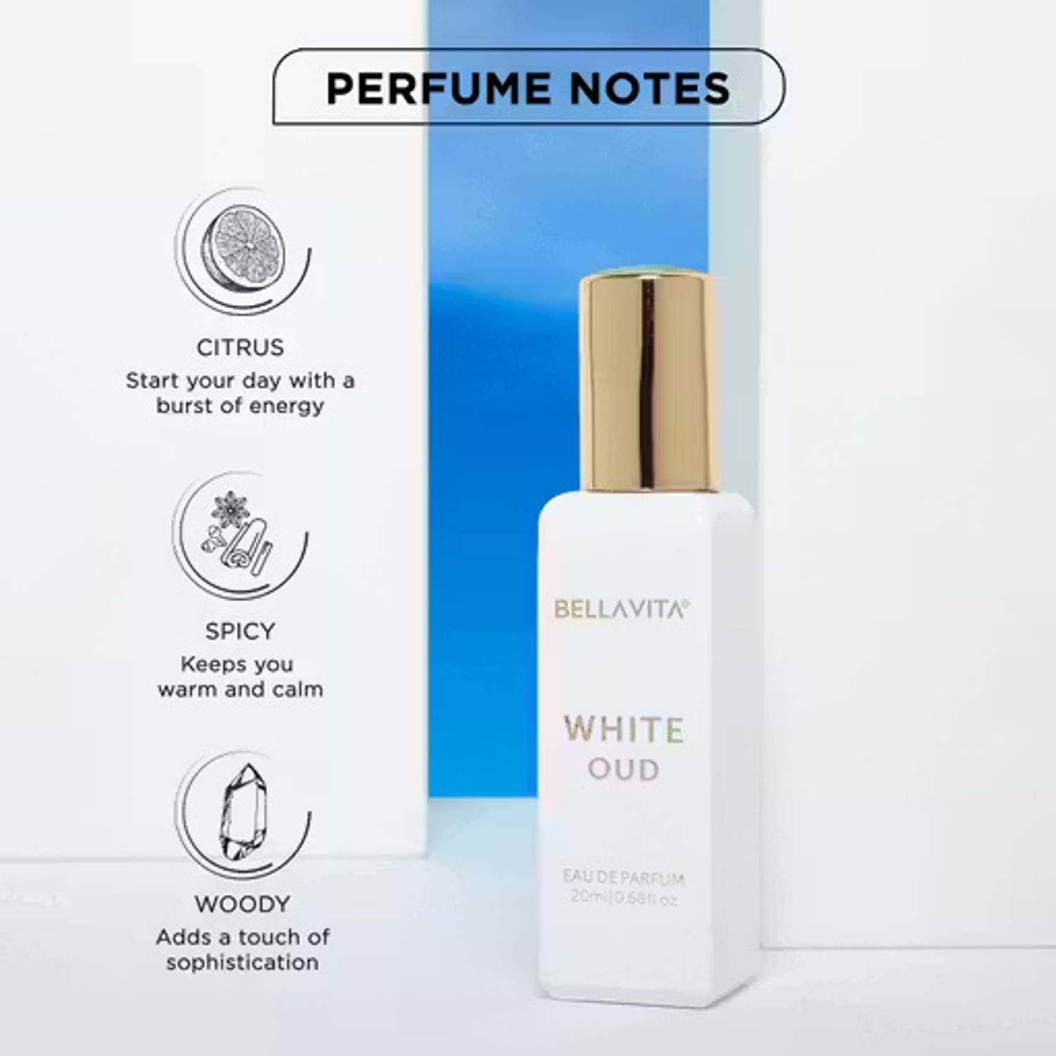 BELLAVITA Luxury ROSE Woman + WHITE OUD 40 ml Perfume - Image 2
