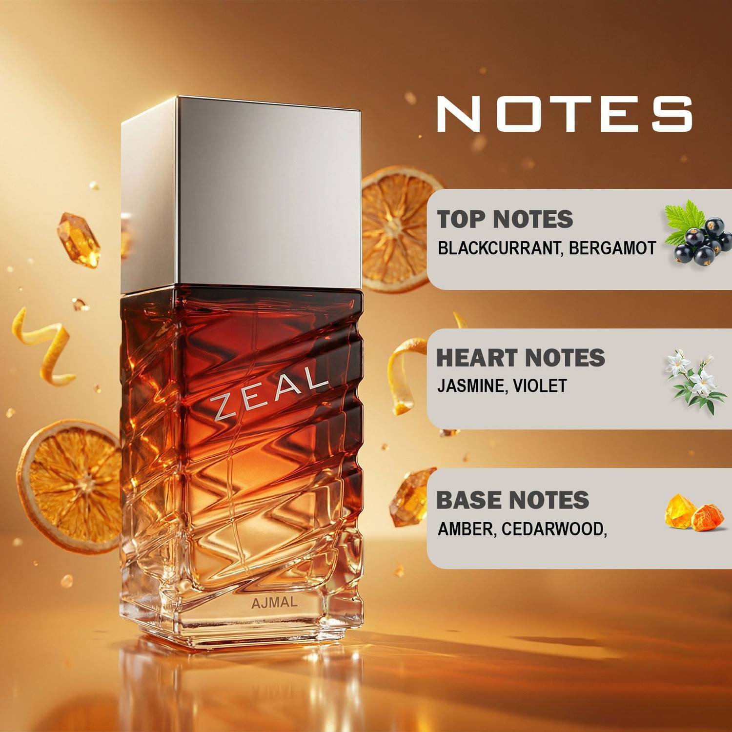 Ajmal Zeal Eau de Parfum - 100 ml - Image 3