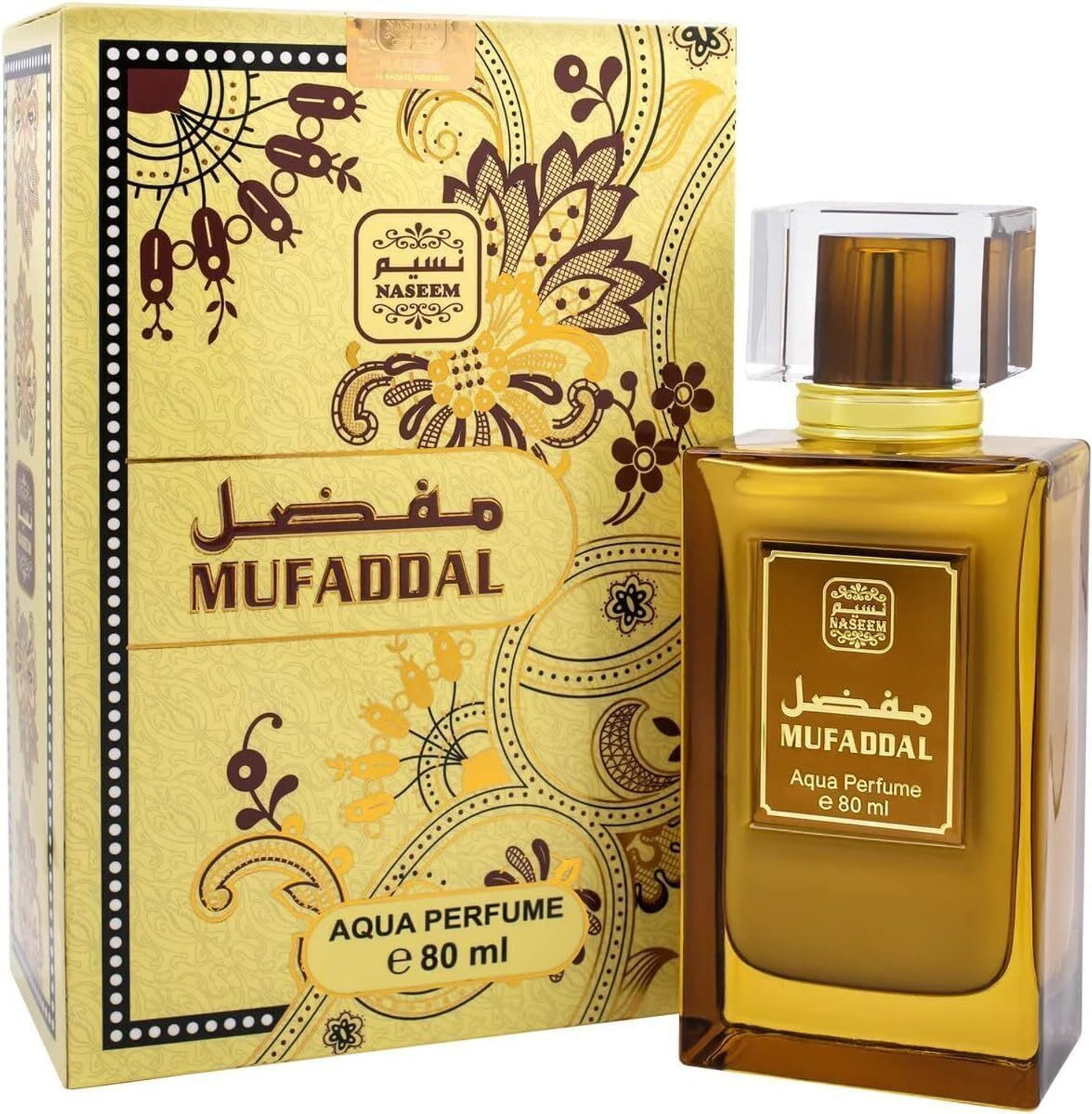 Image of NASEEM Mufaddal Aqua Parfum Alcohol Free Long-Lasting Fragrance Eau de Parfum - 80 ml
