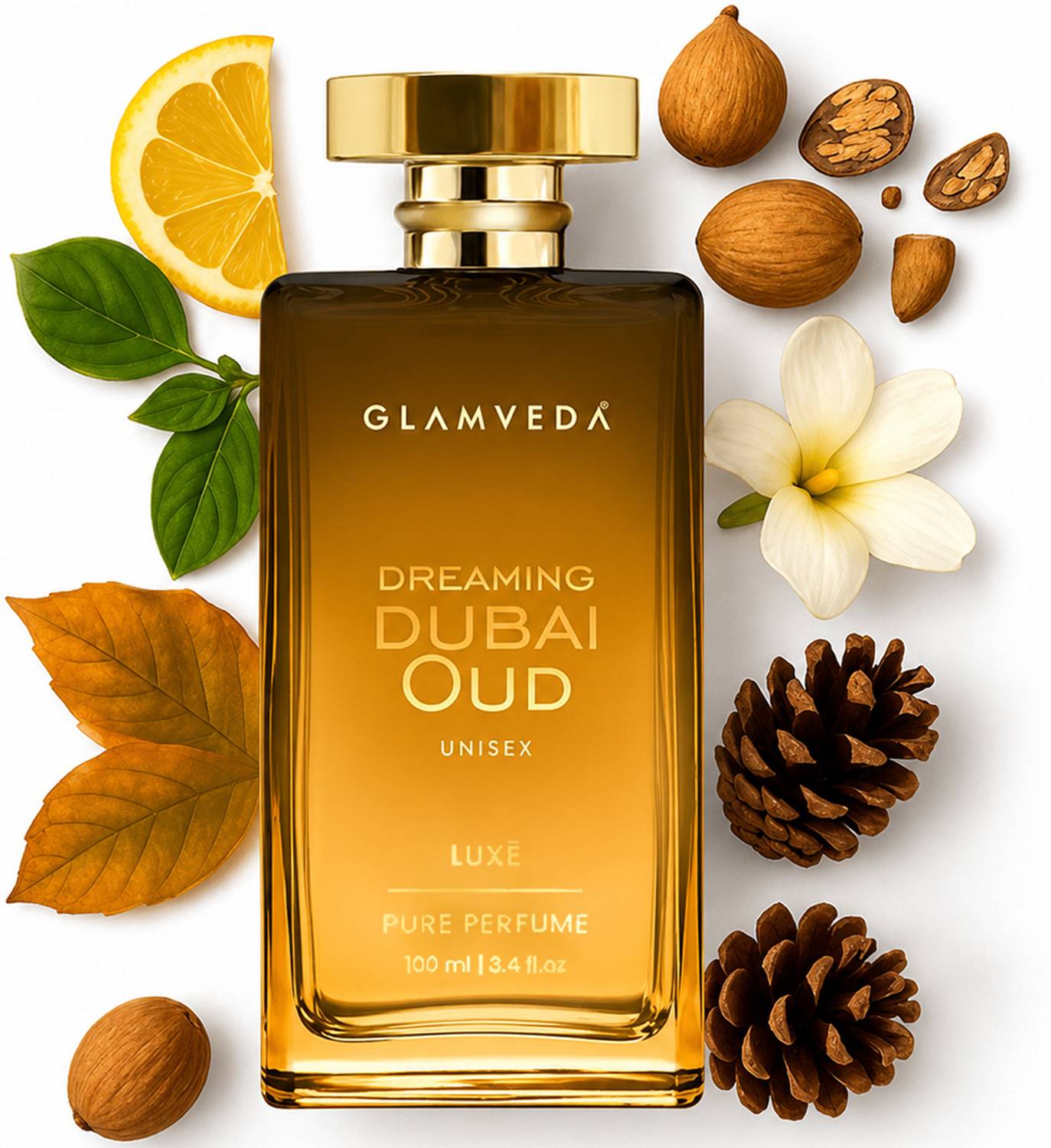 GLAMVEDA Dreaming Dubai Oud Luxury Pure Perfume 100 ml - Image 1