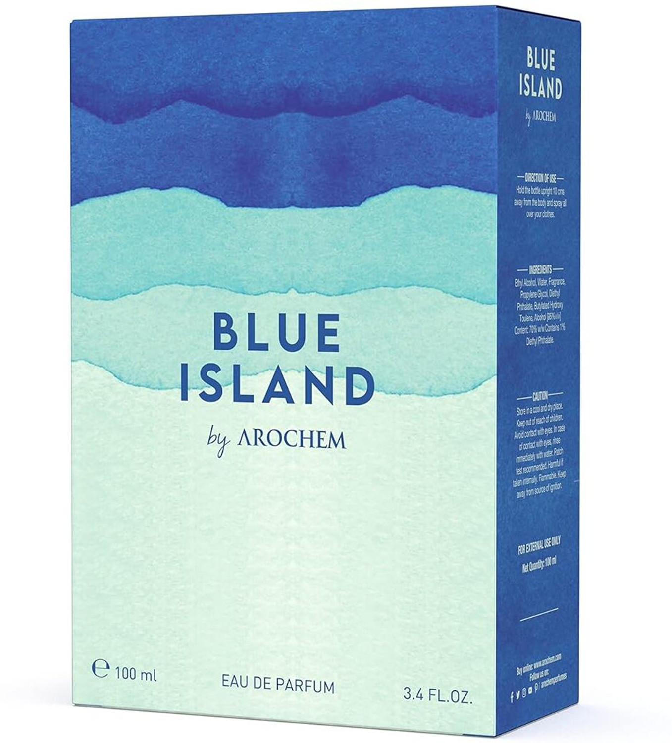 Image of AROCHEM Blue Island EDP 100 ml Eau De Parfum Eau de Parfum - 100 ml