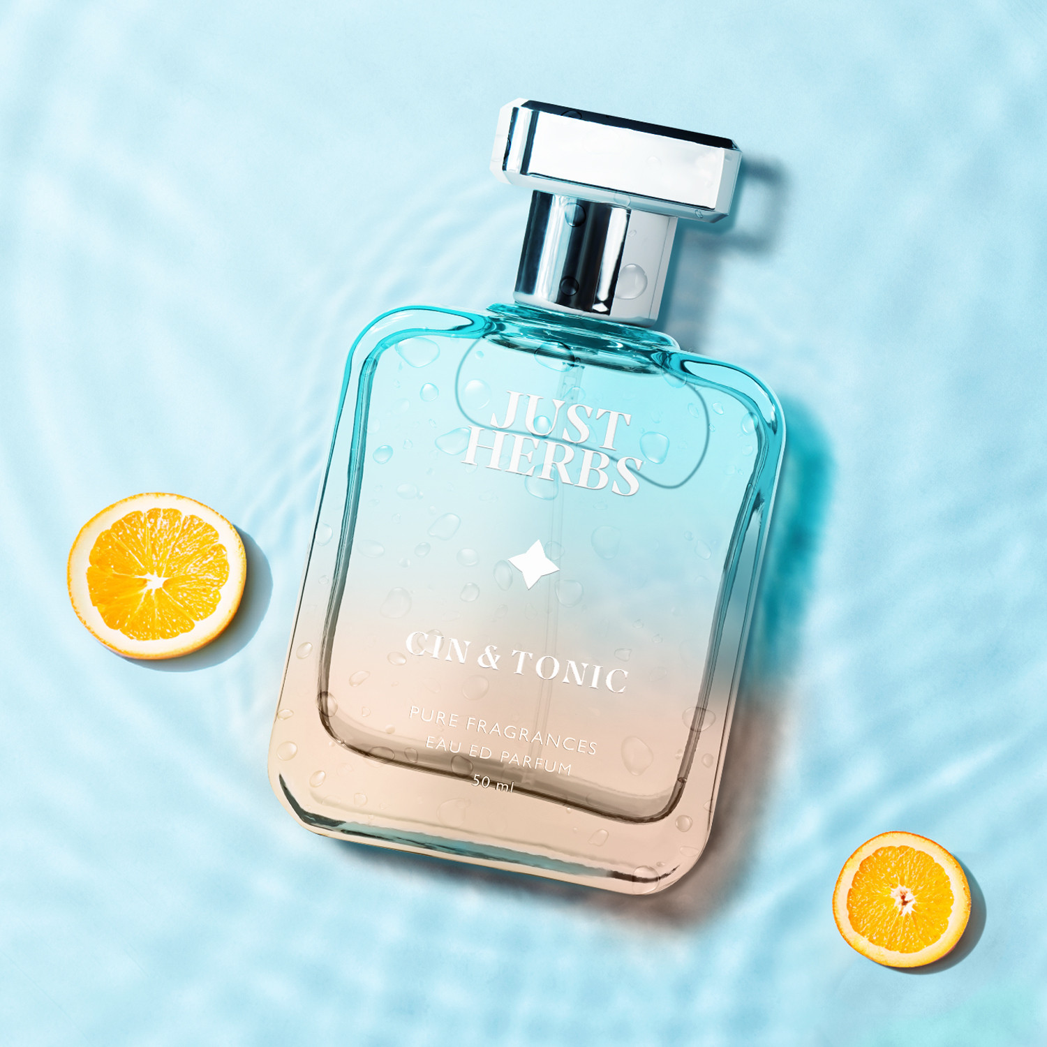 Image of Just Herbs Energising Cin & Tonic Long Lasting Eau de Parfum - 50 ml