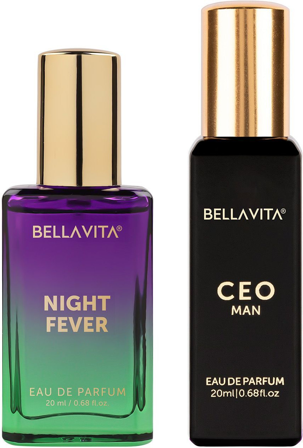 Image of BELLAVITA Night Fever & Ceo Man Long Lasting Perfume Combo for Men and Women Eau de Parfum - 40 ml
