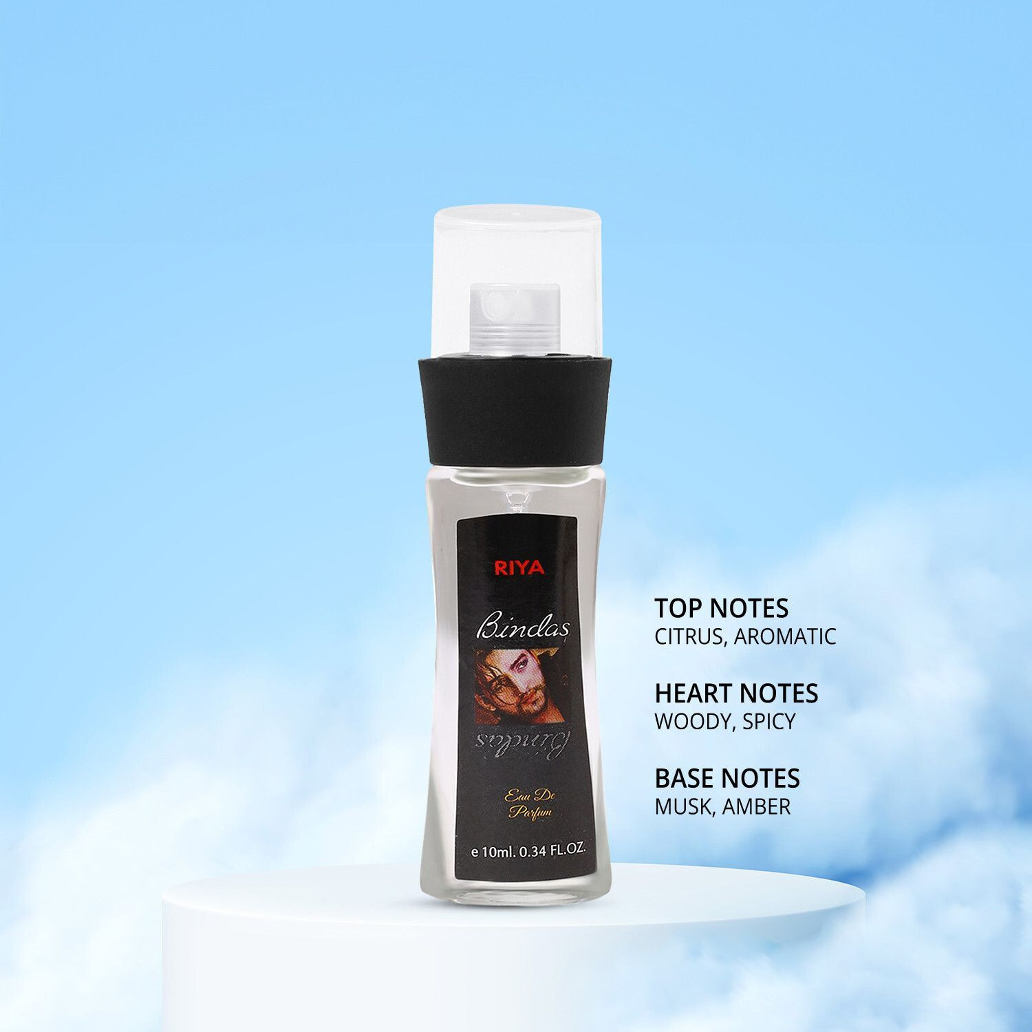 Image of RIYA POIZO Perfume 100 ML With 10 ML Bindas |Long Lasting Fragrance Eau de Parfum - 110 ml